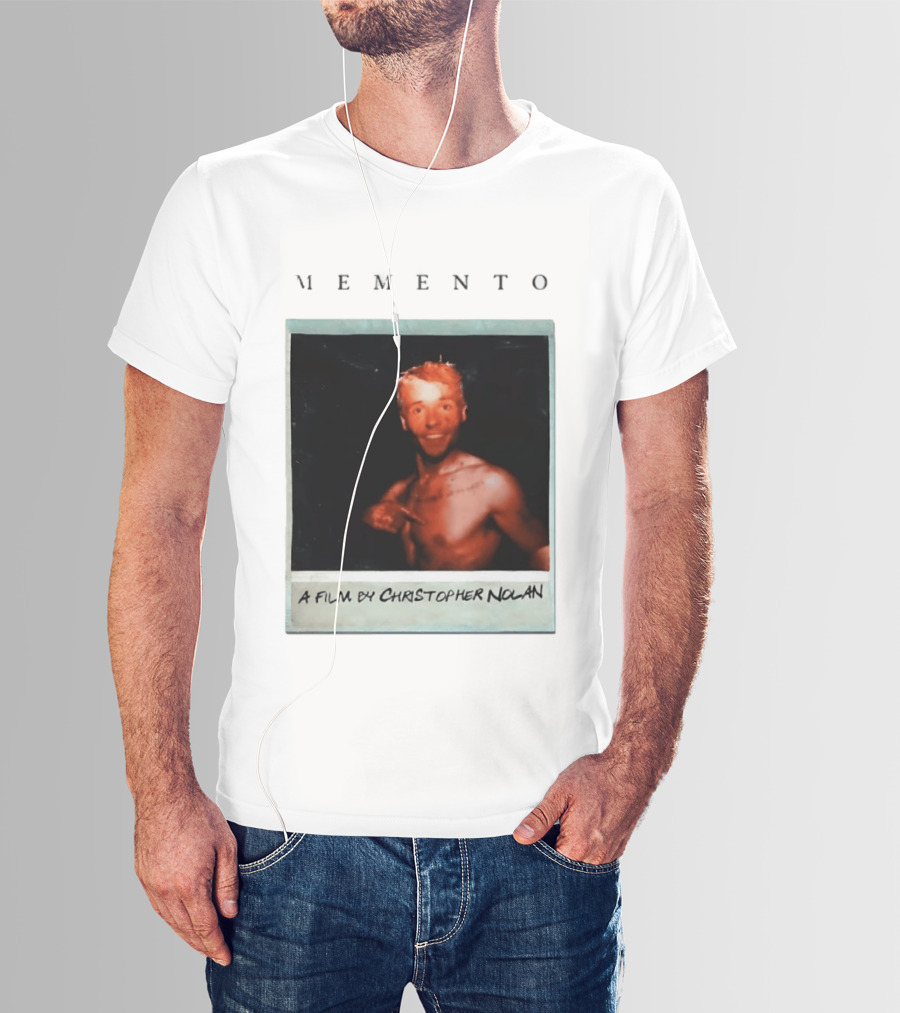 Memento A Film By Christopher Nolan Guy Pearce Polaroid Image T-Shirt