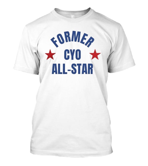Former CYO All Star Youth Sports Basketball Two Red Stars T-Shirt