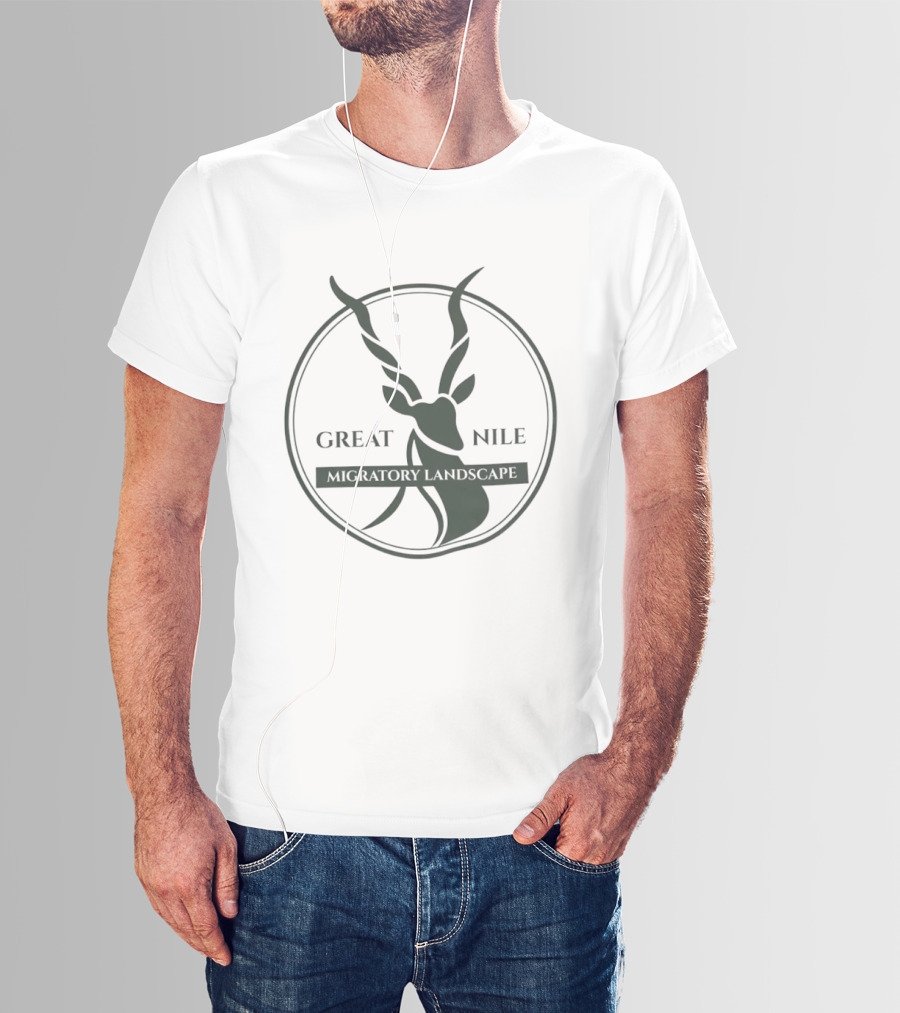 Great Nile Migratory Landscape Wildlife Antelope Circle T-Shirt