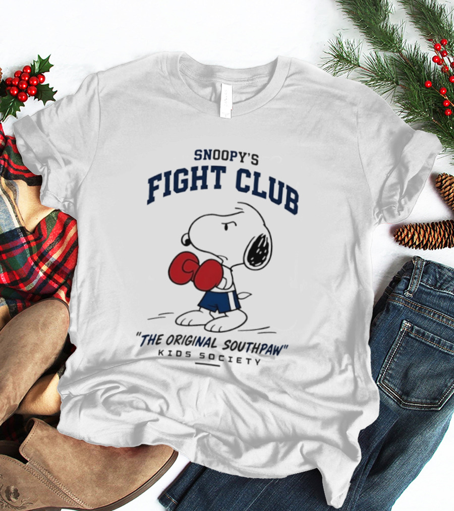 Snoopy's Fight Club Kids Society The Original Southpaw T-Shirt