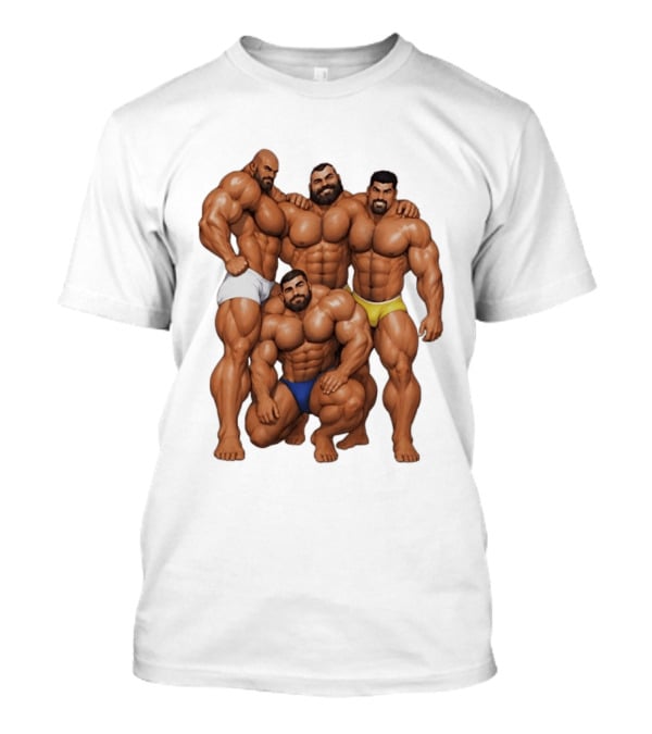 Group Of Muscular Bodybuilders Bodybuilding Fitness Champions T-Shirt