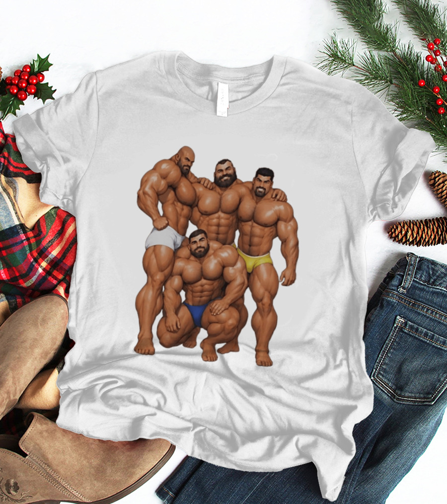 Group Of Muscular Bodybuilders Bodybuilding Fitness Champions T-Shirt