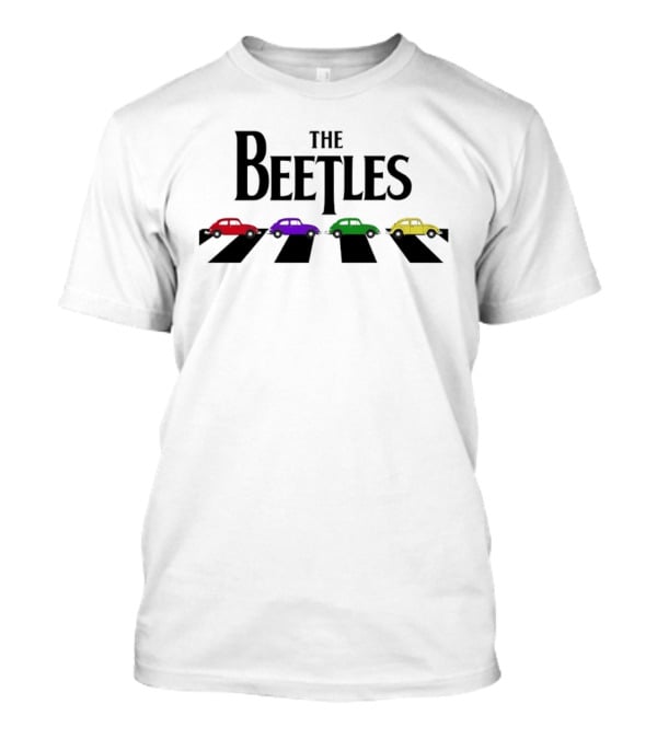 The Beetles VW Bug Colorful Volkswagen Cars Abbey Road T-Shirt