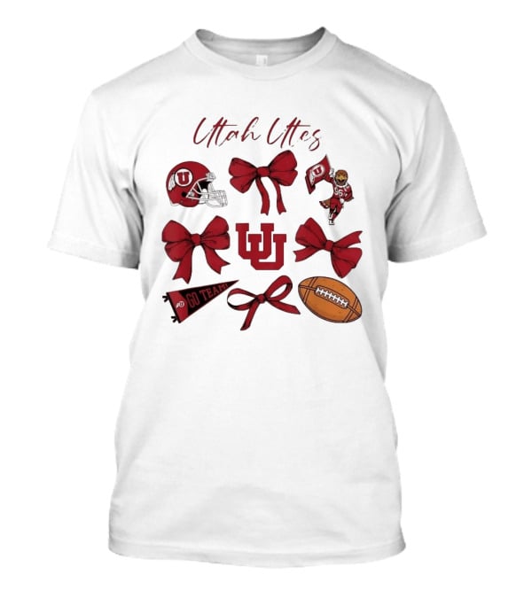 Utah Utes Football Game Day Bows Swoop Go Team T-Shirt