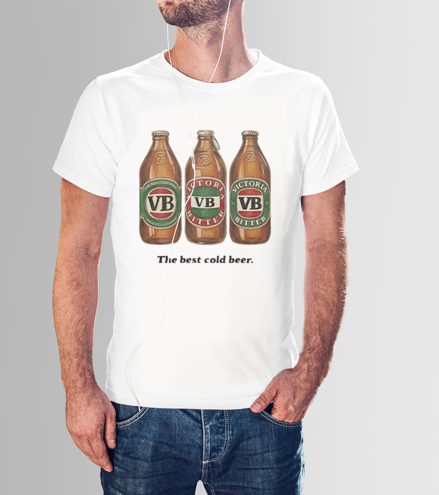 Victoria Bitter VB The Best Cold Beer Bottles T-Shirt
