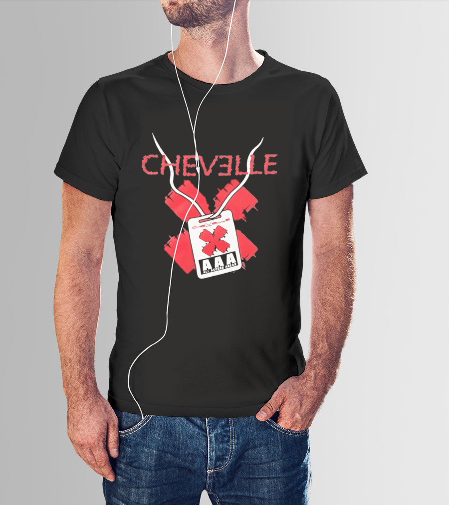 Chevelle AAA All Access Pass Red X Band Tour T-Shirt