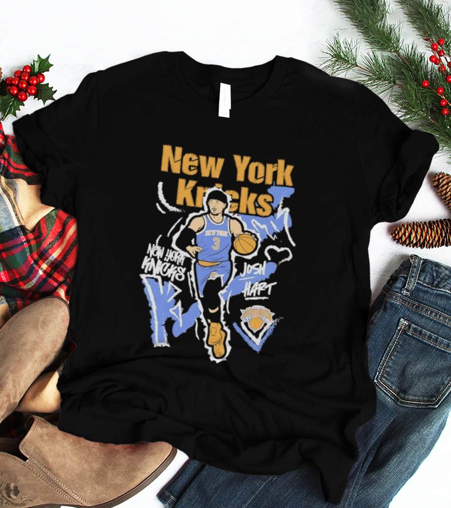 New York Knicks Josh Hart 3 NBA Basketball Player T-Shirt