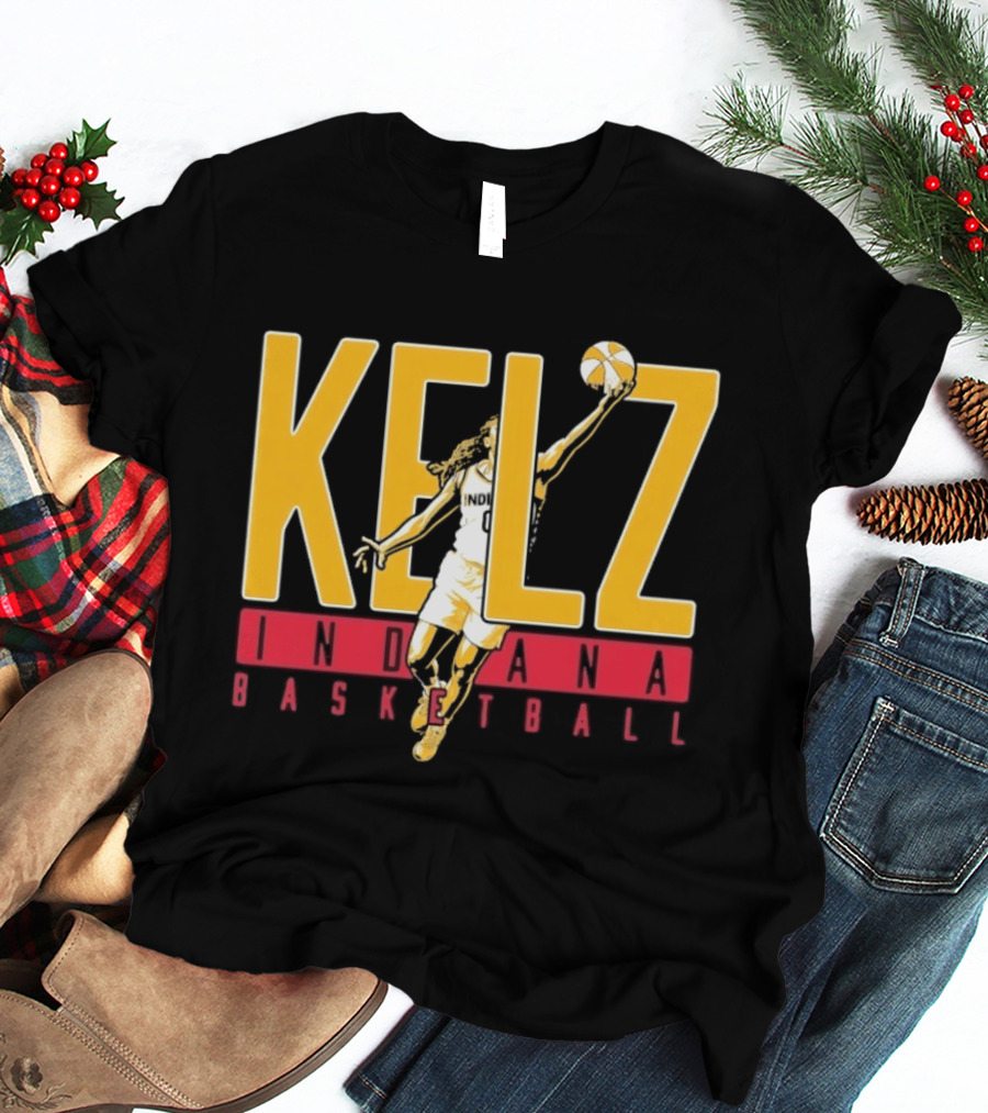 Kelz Indiana Basketball WNBA Player Dunking T-Shirt