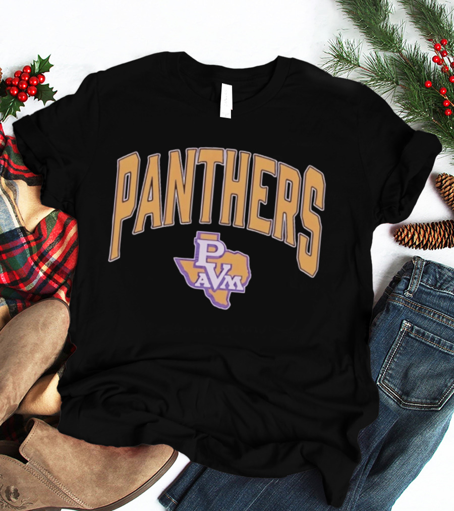 Prairie View A&M Panthers PVAMU PVM Texas Map T-Shirt