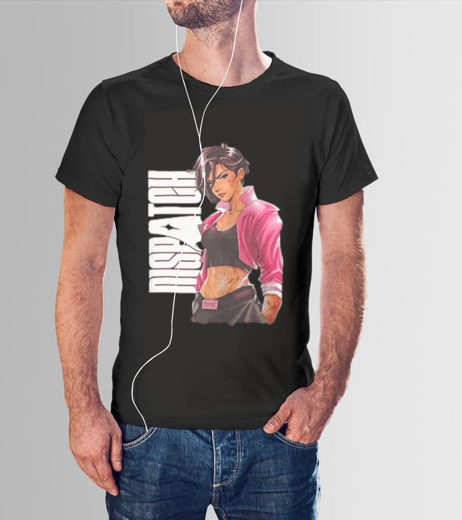 Dispatch Anime Girl Urban Style Two Sided T-Shirt