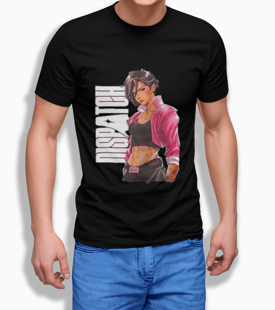 Dispatch Anime Girl Urban Style Two Sided T-Shirt