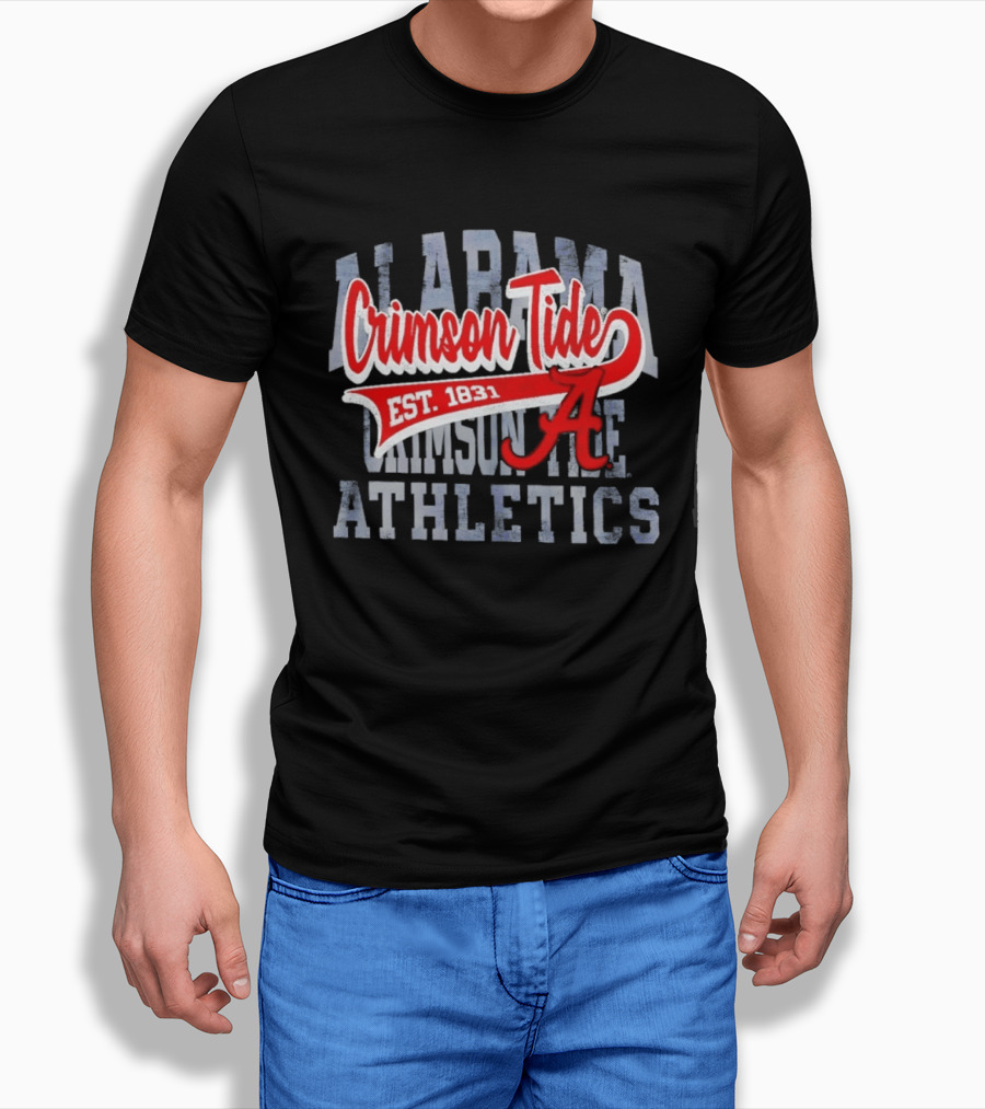 Alabama Crimson Tide Athletics Est 1831 Distressed T-Shirt