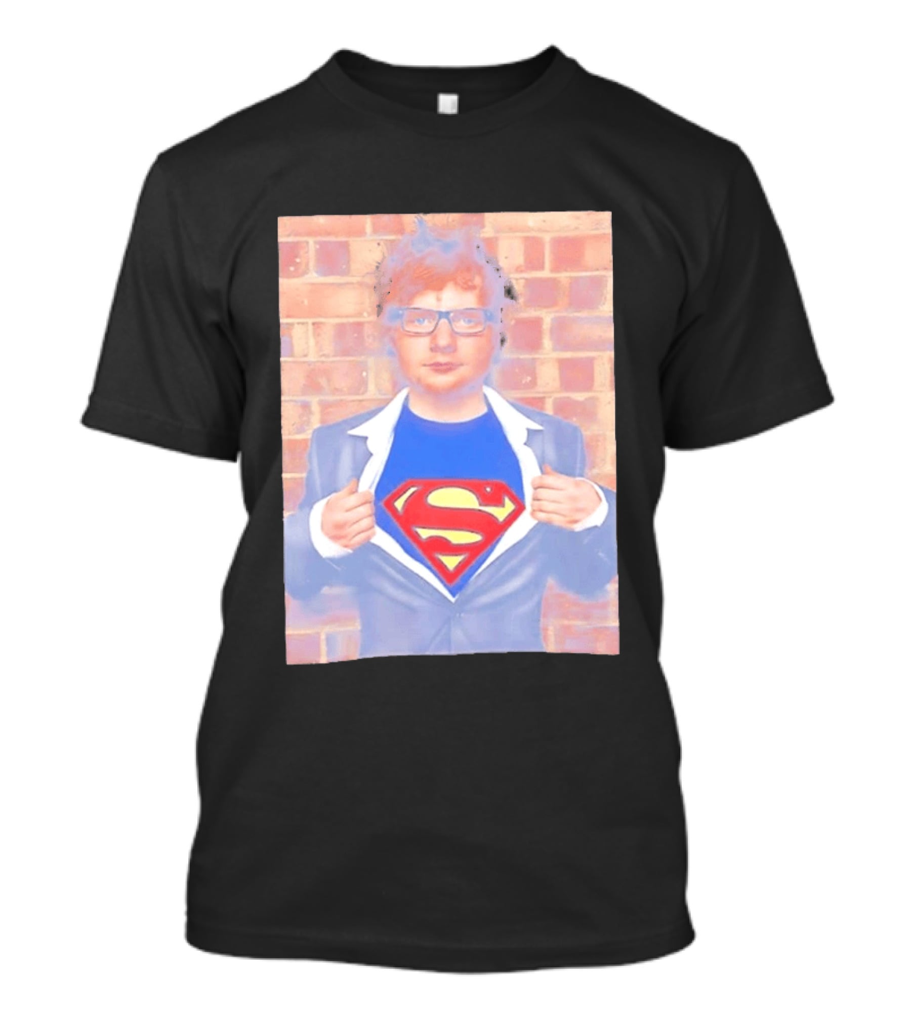 Ed Sheeran Superman Style Hero Look Iconic Rare Find T-Shirt