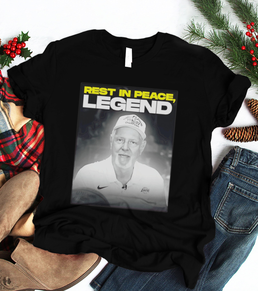 Rest In Peace Legend 1959 Champions Voice Of The Los Angeles Lakers T-Shirt
