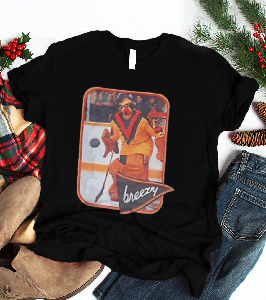Richard Brodeur Vancouver Canucks NHL Breezy Retro Goalie Gear T-Shirt