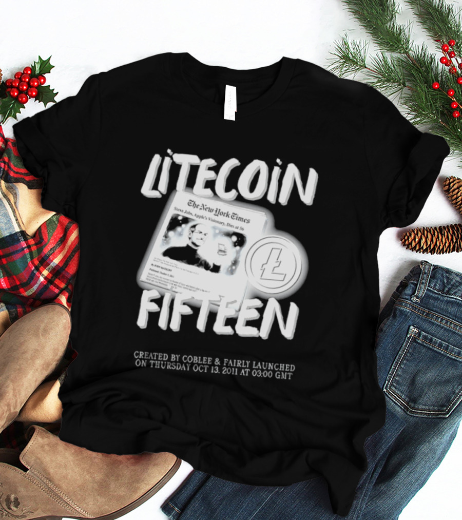 Litecoin Fifteen Created By Coblee Fairly Launched 2011 2026 T-Shirt