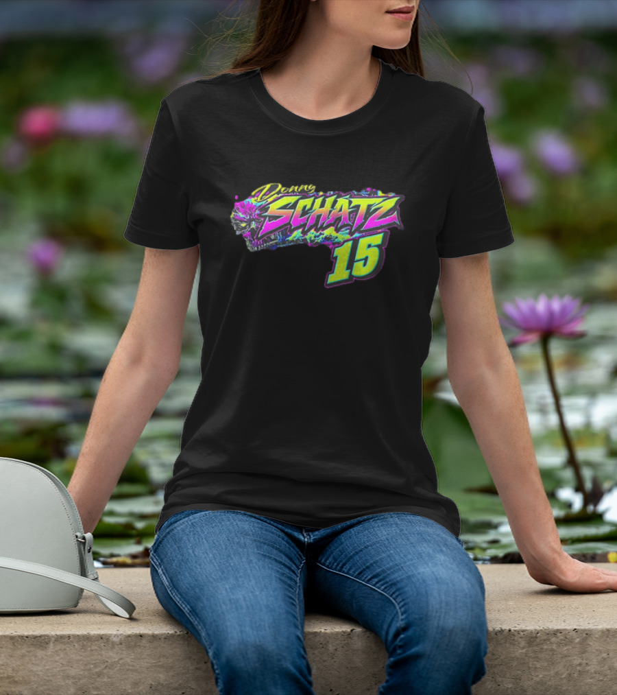 Donny Schatz 15 Vibrant Racing Skull World Of Outlaws Sprint Cars T-Shirt