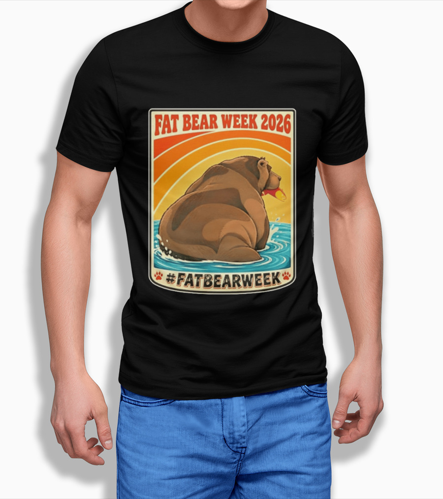 Fat Bear Week 2026 Katmai National Park Hashtag Fat Bear Week T-Shirt