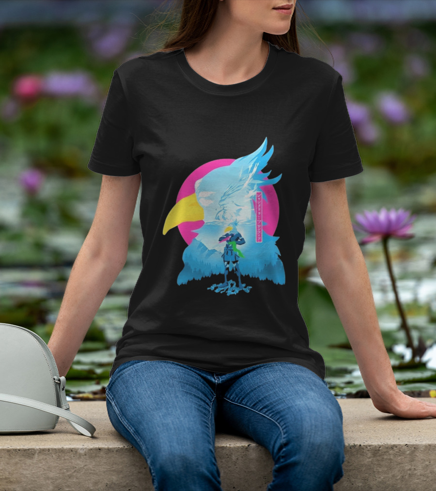 Shangri La Frontier Sunraku Eagle Art Gaming Manga Fantasy T-Shirt