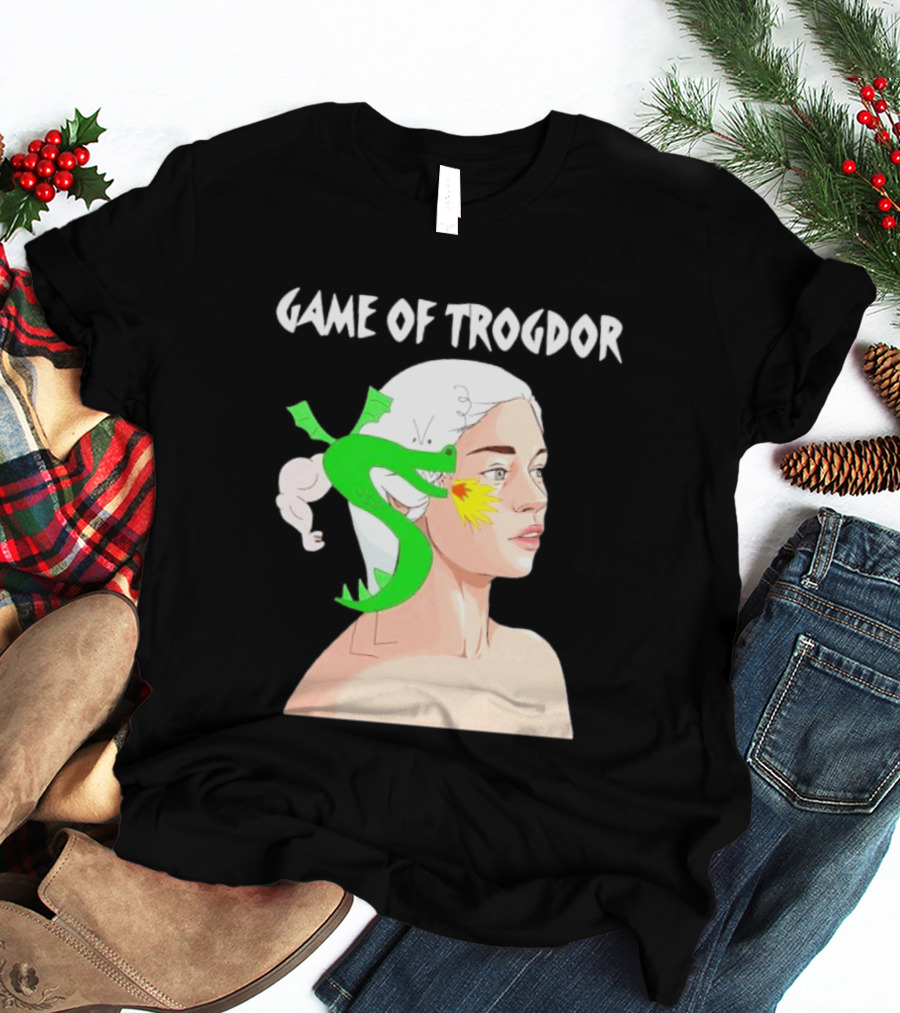 Game Of Trogdor Dragon And Woman T-Shirt