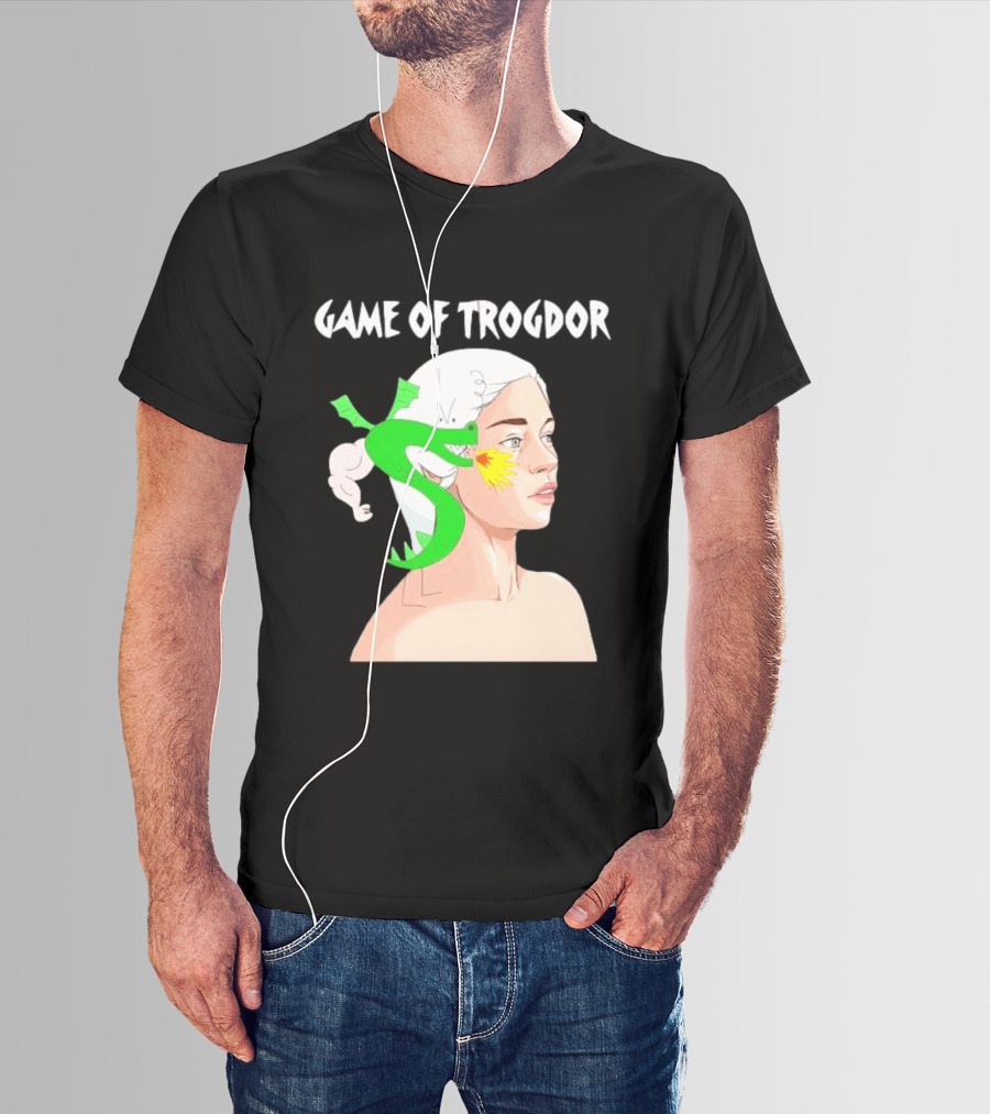 Game Of Trogdor Dragon And Woman T-Shirt