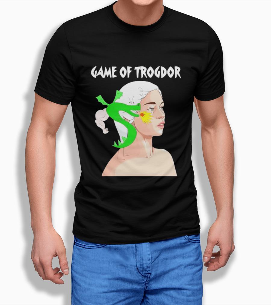 Game Of Trogdor Dragon And Woman T-Shirt