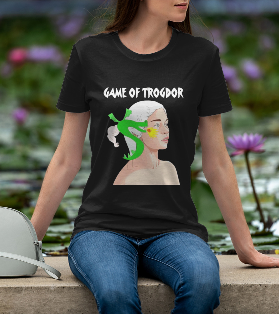 Game Of Trogdor Dragon And Woman T-Shirt