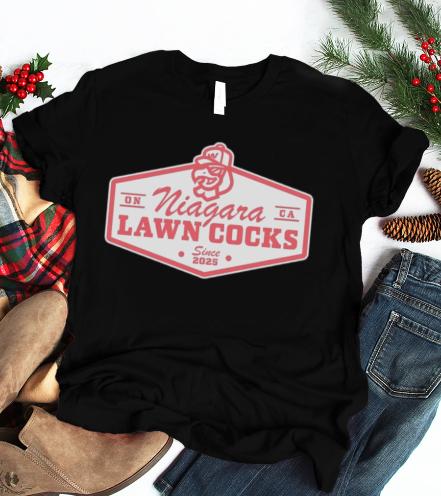 ON Niagara Lawn Cocks CA Since 2025 Rooster T-Shirt