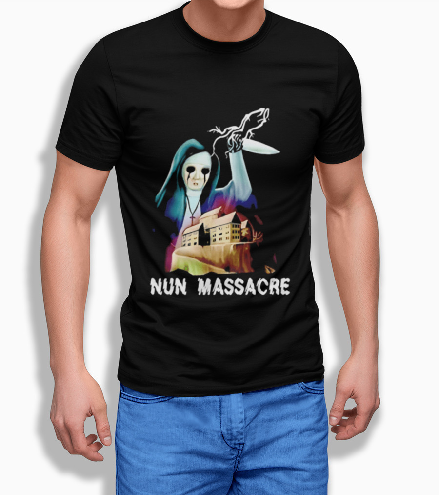 Nun Massacre Horror Game Puppet Combo Slasher T-Shirt