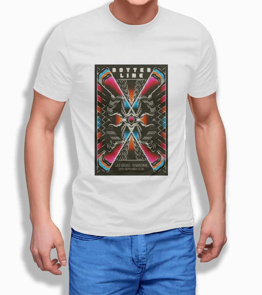 Dotted Line Las Vegas Swan Dive September 25 2026 Concert T-Shirt