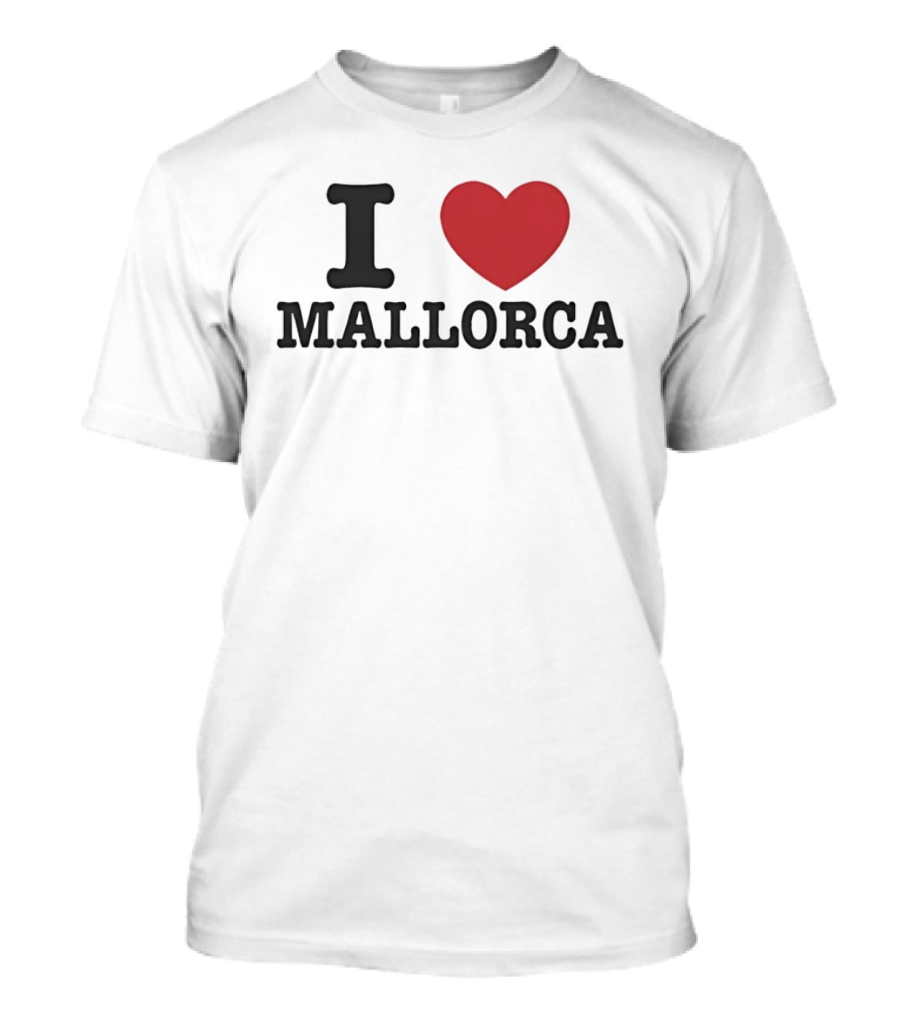 I Love Mallorca Spain Travel Vacation Balearic Islands Iconic Heart T-Shirt