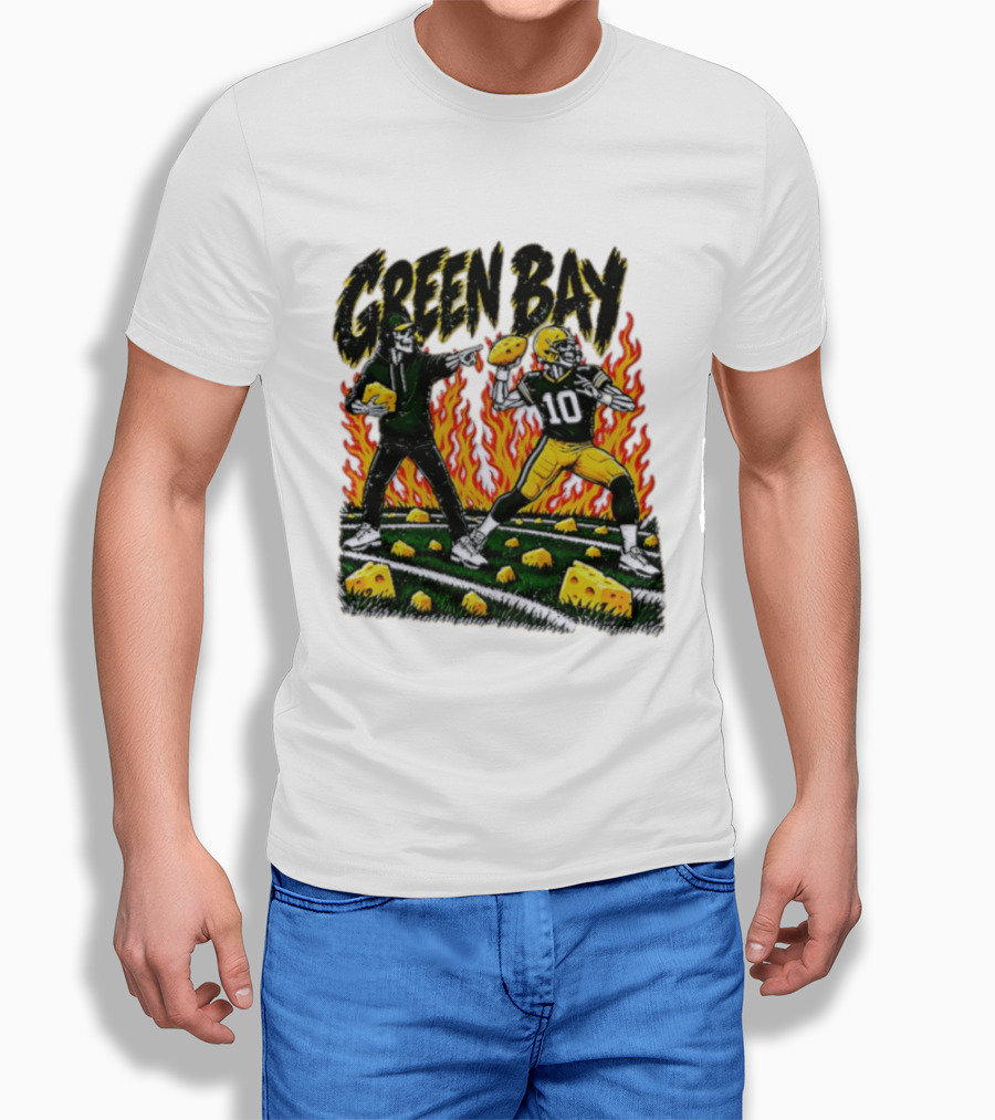 Green Bay Packers Football Skeleton Player Cheeseheads 2026 T-Shirt