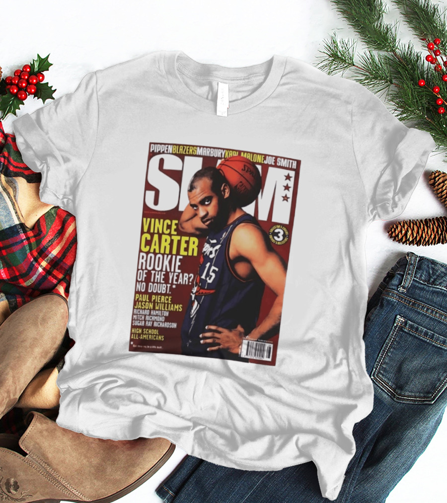 Vince Carter Slam Magazine Rookie Of The Year No Doubt Basketball Paul Pierce Jason Williams T-Shirt