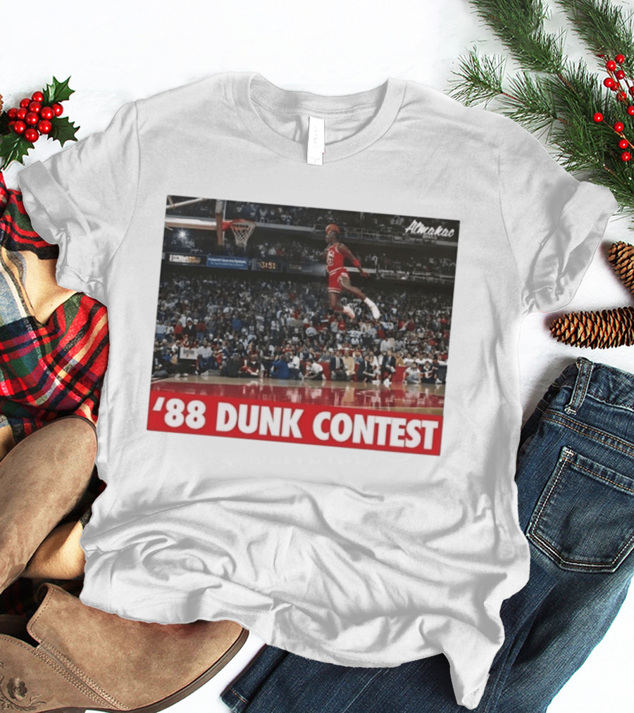 Michael Jordan 1988 Dunk Contest Chicago Bulls Almako Basketball NBA Legend T-Shirt