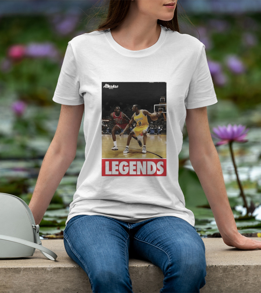 Michael Jordan Vs Kobe Bryant Legends Chicago Bulls Lakers T-Shirt