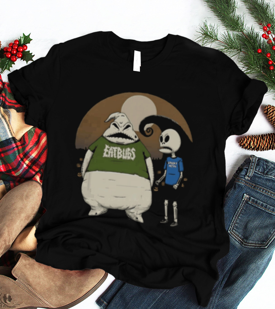 Oogie Boogie Jack Skellington Eat Bugs Spooky Vibes The Nightmare Before Christmas Halloween T-Shirt