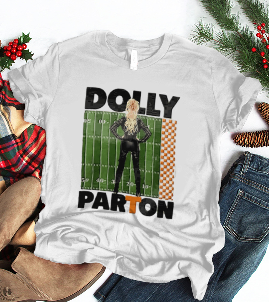 Dolly Parton Tennessee Volunteers Football Field T-Shirt