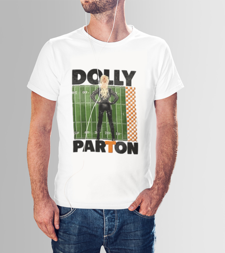 Dolly Parton Tennessee Volunteers Football Field T-Shirt
