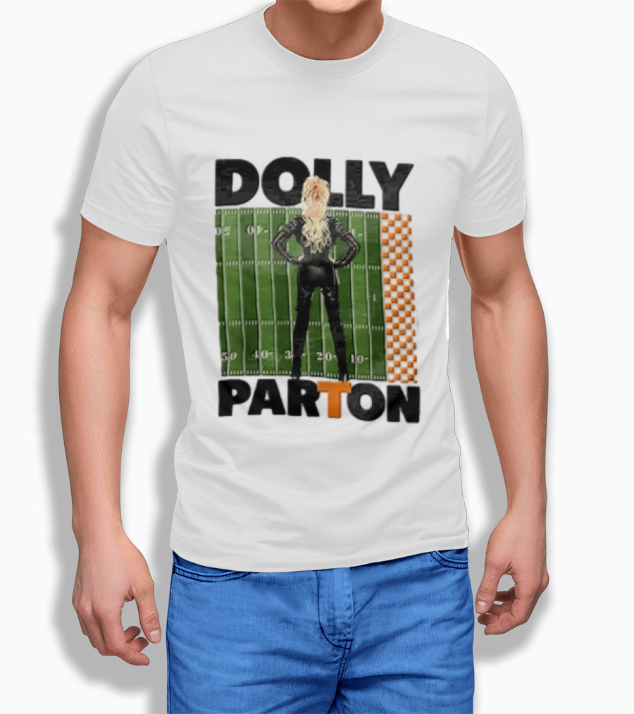 Dolly Parton Tennessee Volunteers Football Field T-Shirt