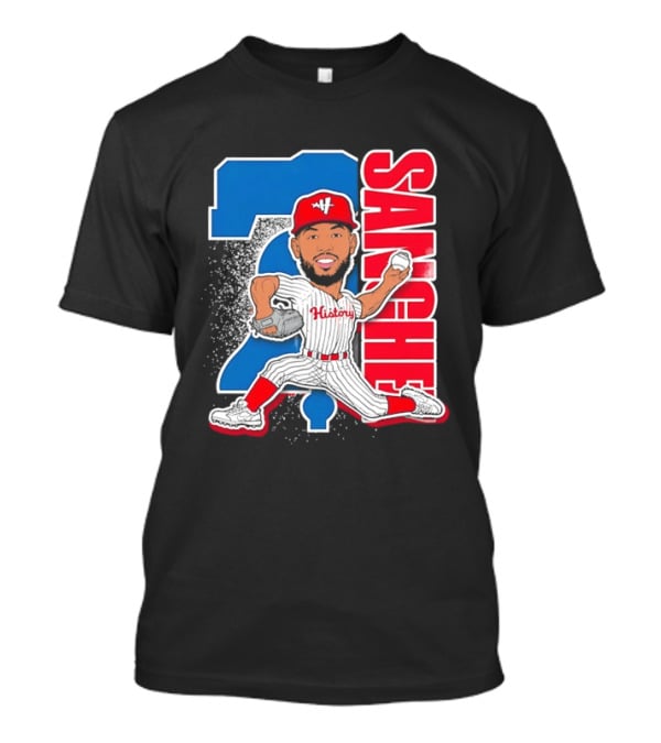 Sixto Sanchez 21 History Philadelphia Phillies Pitcher T-Shirt