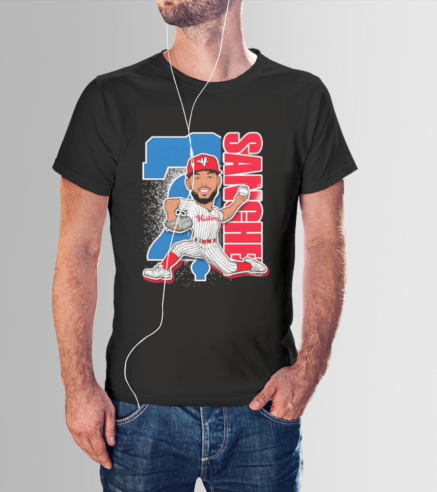 Sixto Sanchez 21 History Philadelphia Phillies Pitcher T-Shirt