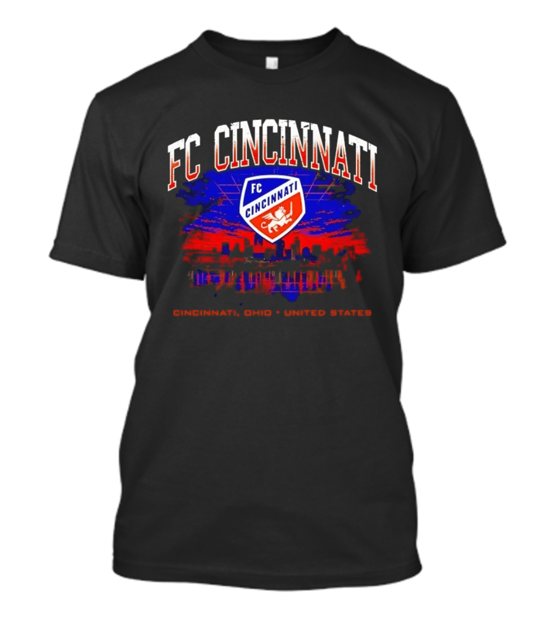 FC Cincinnati Skyline Cincinnati Ohio United States T-Shirt