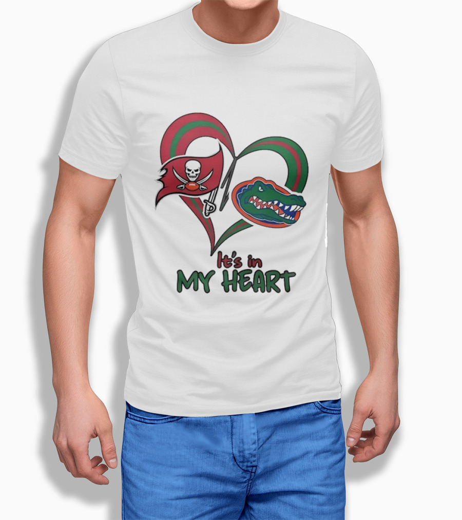 Tampa Bay Buccaneers Florida Gators It's In My Heart T-Shirt