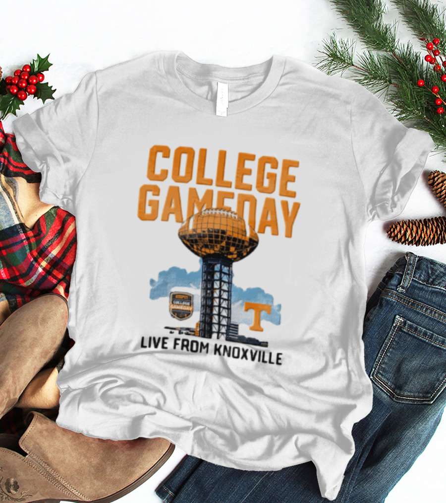 Tennessee Volunteers College Gameday Live From Knoxville Football T-Shirt