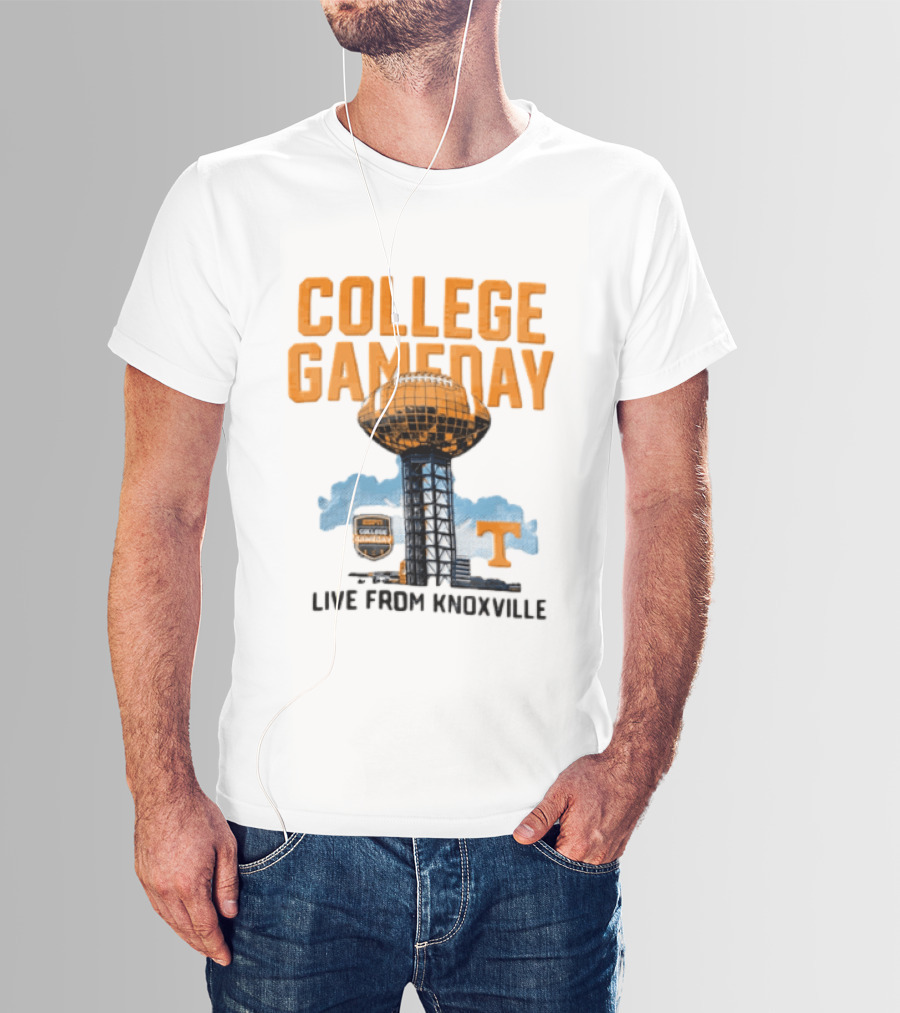 Tennessee Volunteers College Gameday Live From Knoxville Football T-Shirt