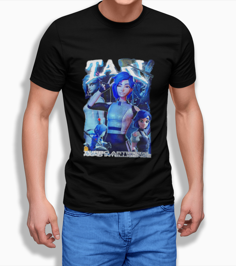 Tari Turbo Artificial Rapid Intelligence Character Montage T-Shirt