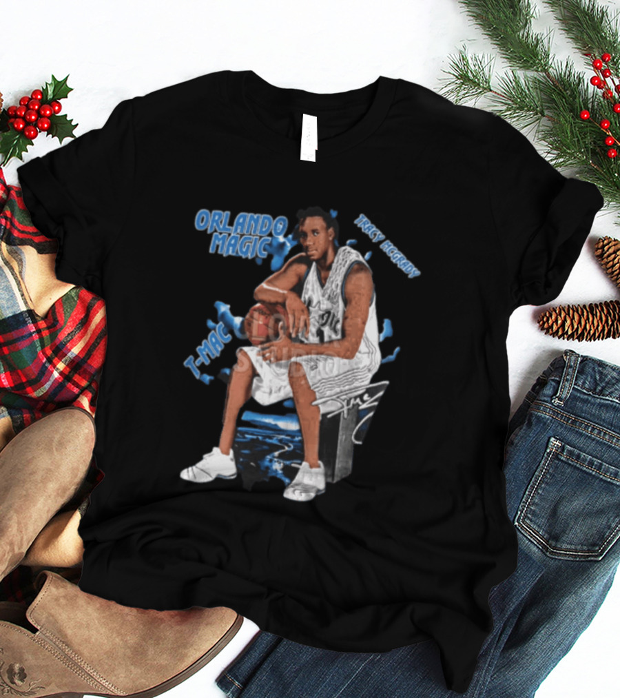 Orlando Magic Tracy McGrady Mac Basketball Legend T-Shirt