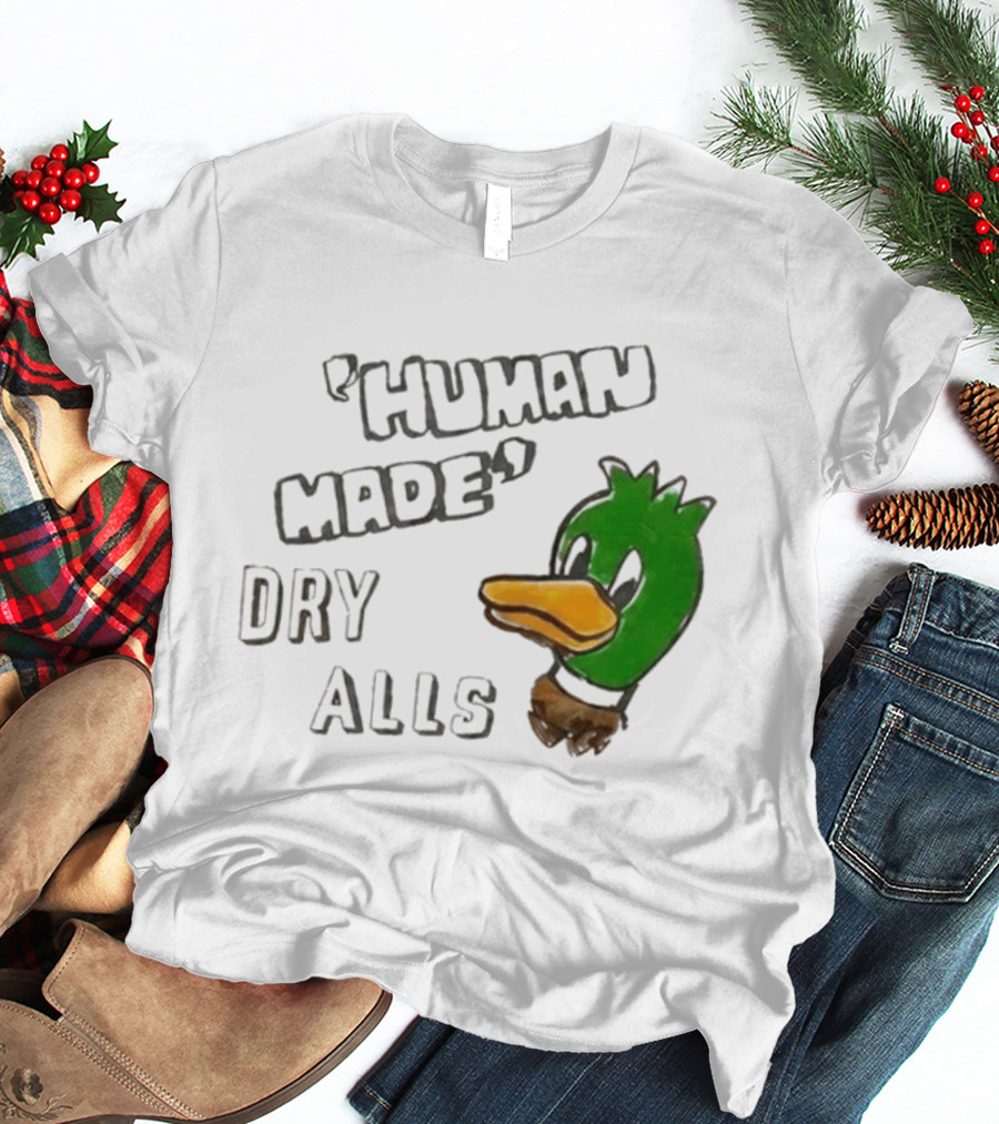 J Hope Human Made Dry Alls Green Mallard Duck T-Shirt