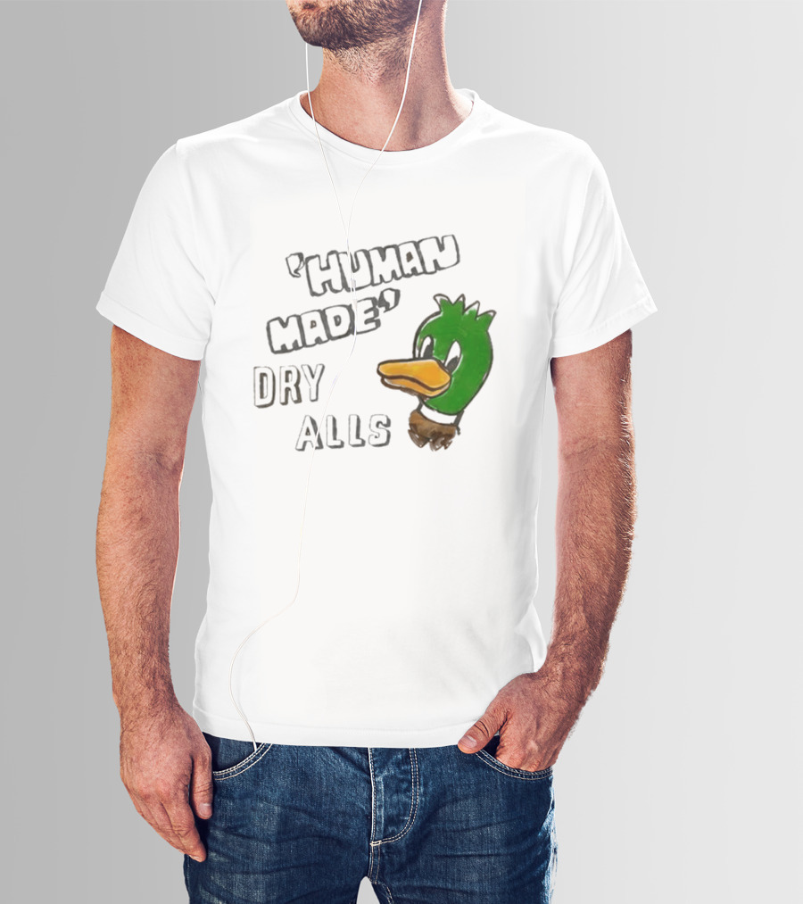 J Hope Human Made Dry Alls Green Mallard Duck T-Shirt