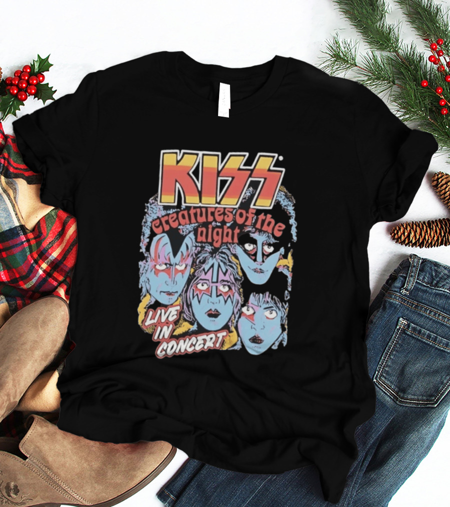 KISS Creatures Of The Night Live In Concert Face T-Shirt
